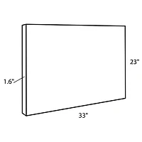 Neutral Highland Cow Framed Canvas Print, 23x33