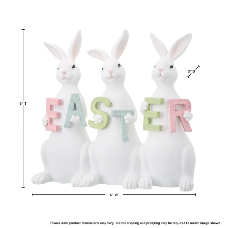 Easter Bunny Trio Figurine