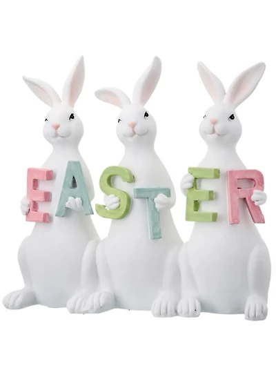 Easter Bunny Trio Figurine