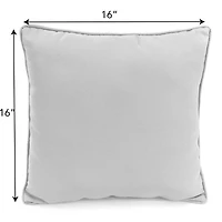 Black & White Geometric Leaves Outdoor Pillow