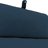 Indigo Canvas French Edge Outdoor Chaise Cushion