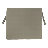 Taupe French Edge Outdoor Chair Cushions, Set of 2