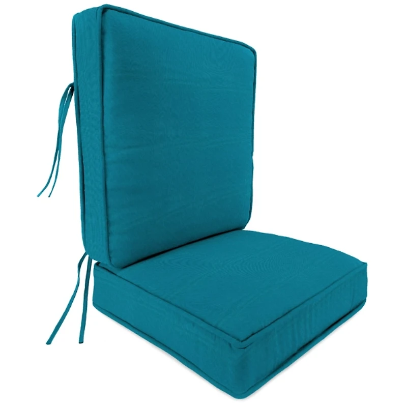 Solid Turquoise Outdoor Deep Seat Cushion
