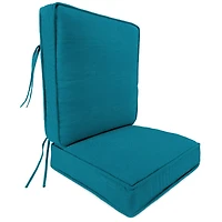 Solid Turquoise Outdoor Deep Seat Cushion