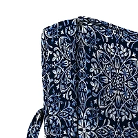 Navy Medallion Outdoor Deep Seat Cushion