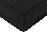 Solid Black Outdoor Deep Seat Cushion
