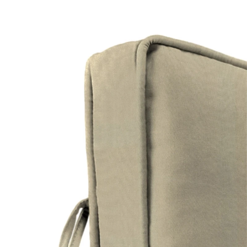 Solid Beige Outdoor Deep Seat Cushion