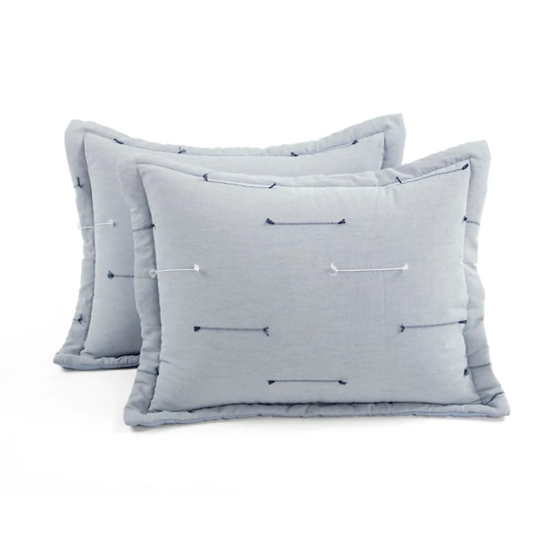 Gray Clip Jacquard 3-pc. Full/Queen Comforter Set