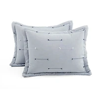 Gray Clip Jacquard 3-pc. King Comforter Set