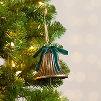 Metal Bell with Velvet Bow Ornament