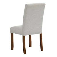 Gray Tufted Dining Chairs, Set of 2