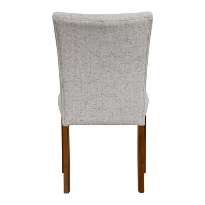 Neutral Tufted Parsons Dining Chairs, Set of 2