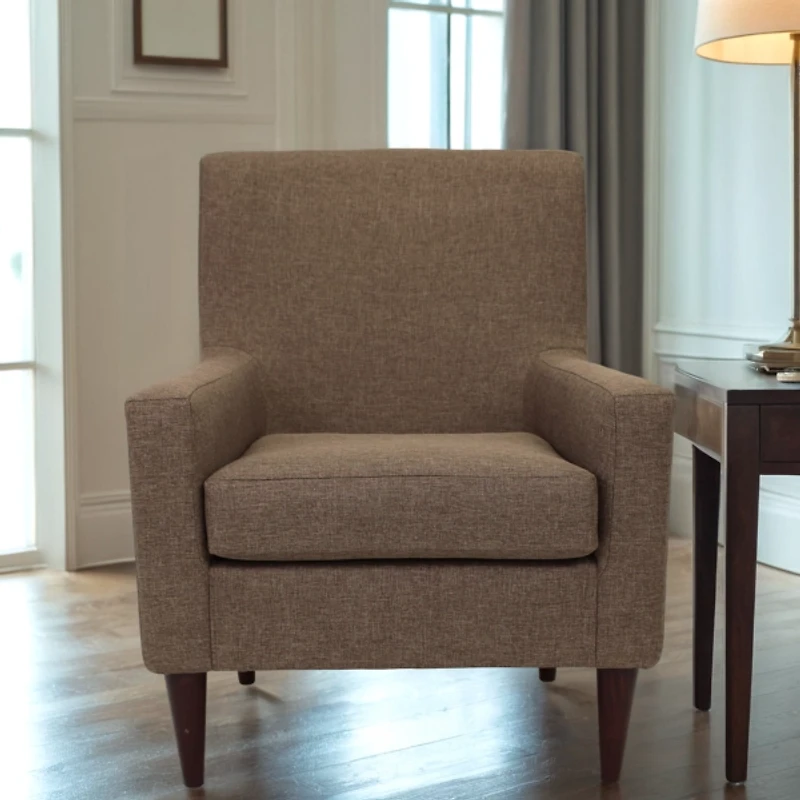 Emma Pecan Upholstered Accent Chair