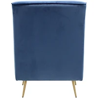 Parisian Blue Velvet Lana Accent Chair