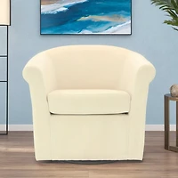 Cream Marlee Swivel Accent Chair