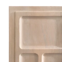 Natural Wood Carved Yuvan Wall Plaque