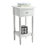 White French Country Square Accent Table