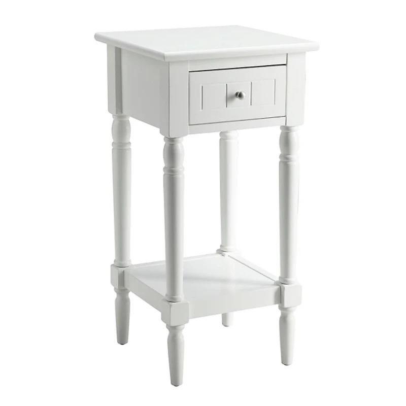 White French Country Square Accent Table