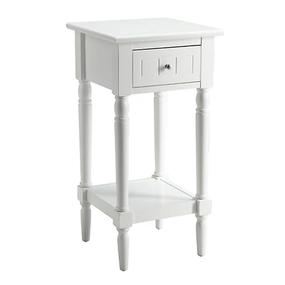 White French Country Square Accent Table