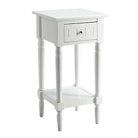 White French Country Square Accent Table
