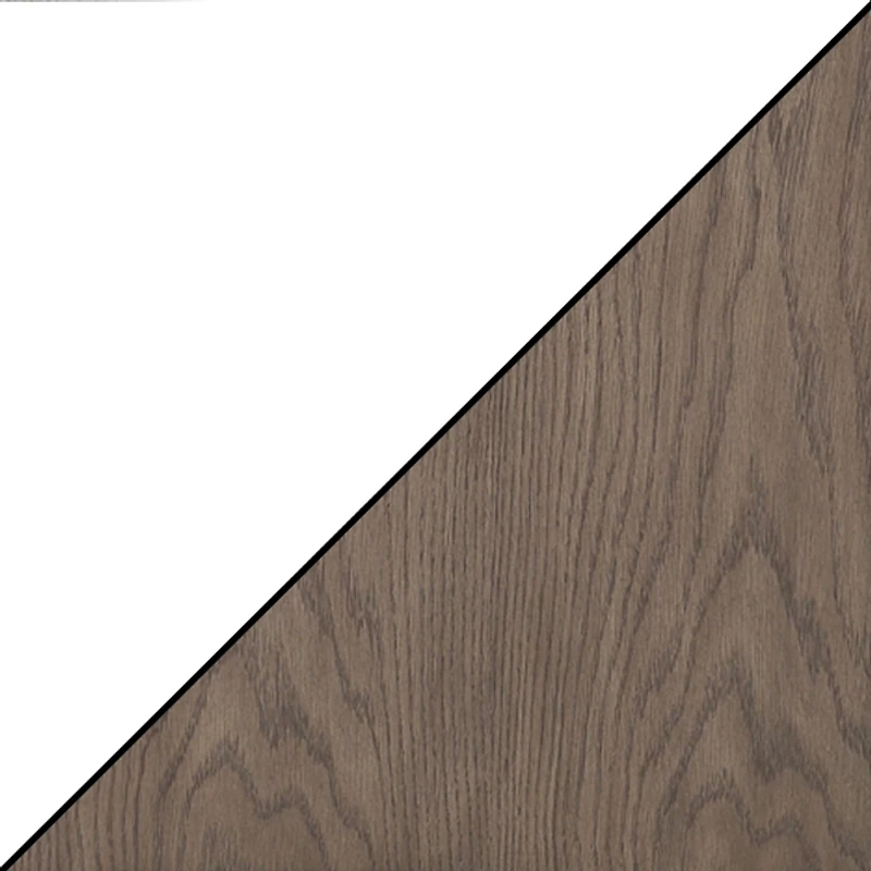 White and Natural Davis Coffee Table