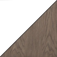 White and Natural Davis Coffee Table