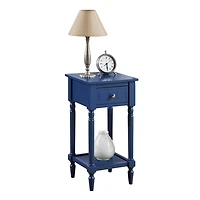 Navy French Country Square Accent Table
