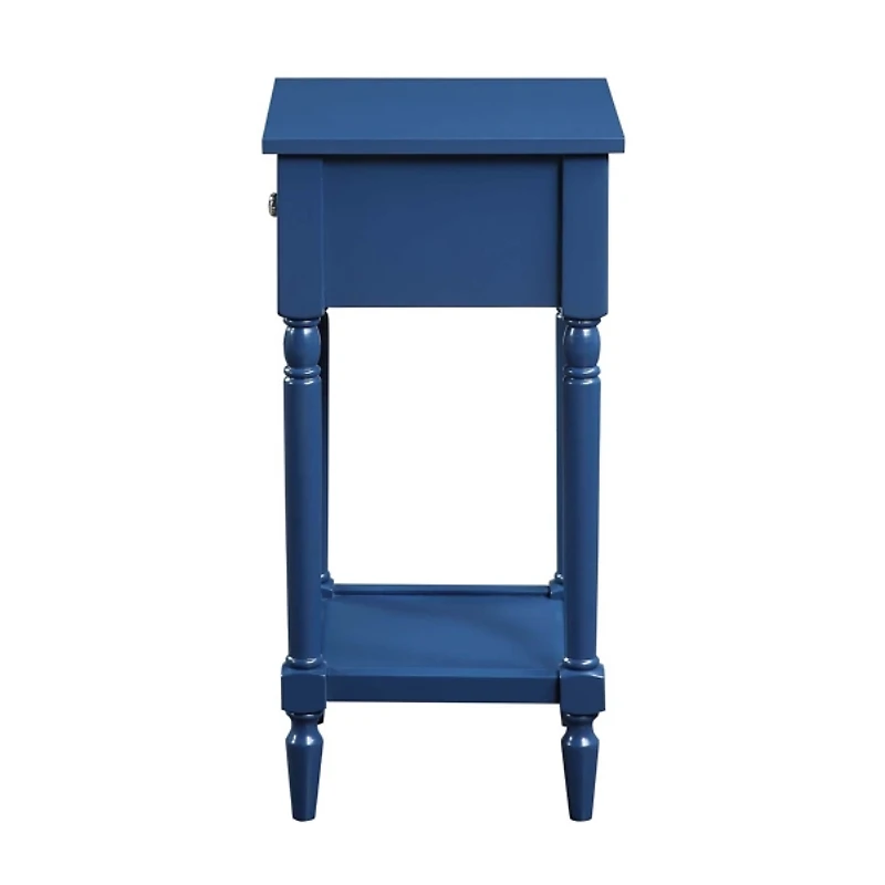 Navy French Country Square Accent Table