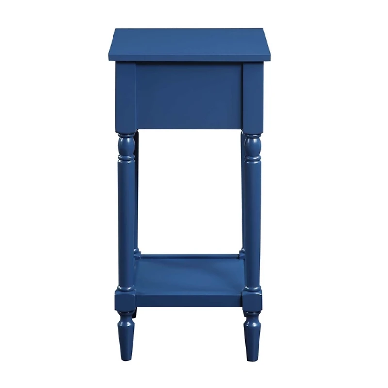 Navy French Country Square Accent Table