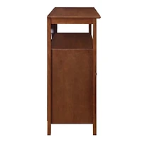 Brown Tiered Deluxe Cali Media Cabinet