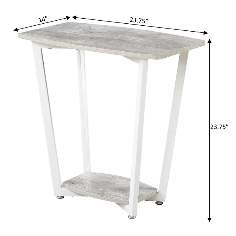 Graywash White Joanne Accent Table