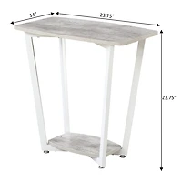 Graywash White Joanne Accent Table