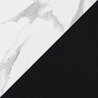 White Marble Monterey Console Table