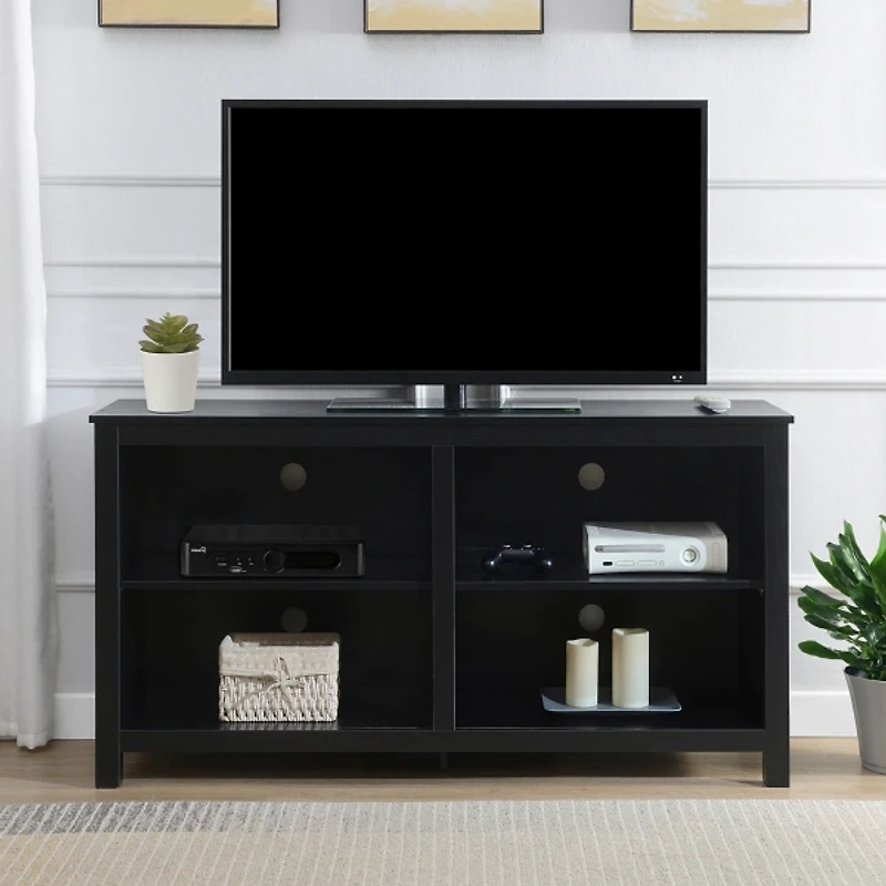 Black Montana 4-Shelf Media Cabinet