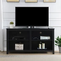 Black Montana 4-Shelf Media Cabinet