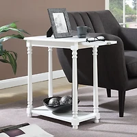 White Regent Wood Accent Table