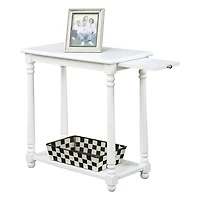 White Regent Wood Accent Table