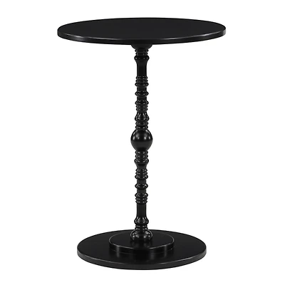 Black Santel Spindle Accent Table