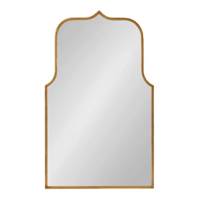 Gold Arched Scallop Wall Mirror