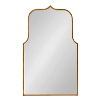 Gold Arched Scallop Wall Mirror