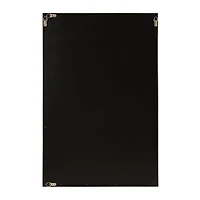 Black Rounded Rectangle Wall Mirror