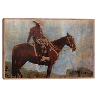 Western Moment Framed Canvas Art Print
