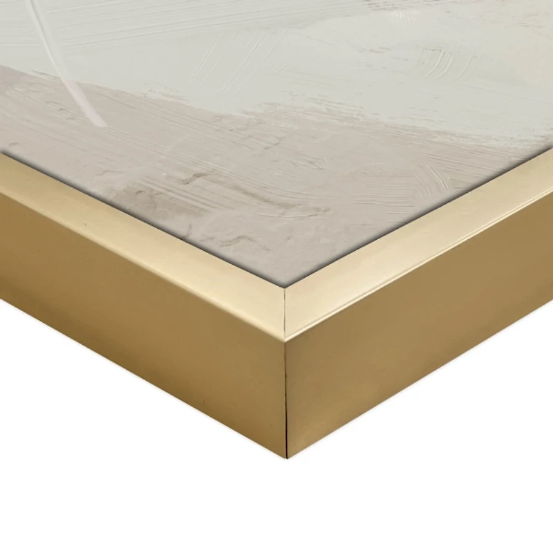 Simply Spring Peach Framed Canvas Art Print