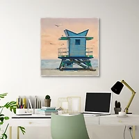 Sorbet Skies Framed Canvas Art Print