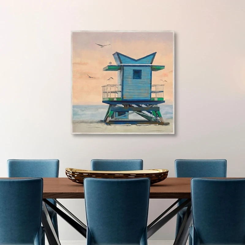 Sorbet Skies Framed Canvas Art Print