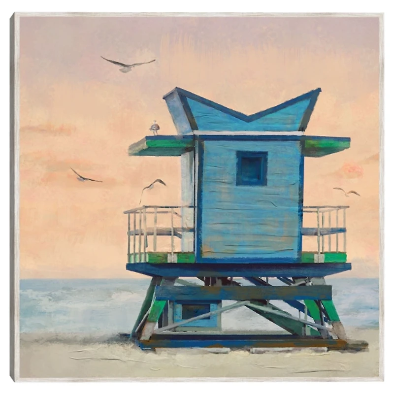 Sorbet Skies Framed Canvas Art Print