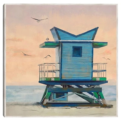 Sorbet Skies Framed Canvas Art Print