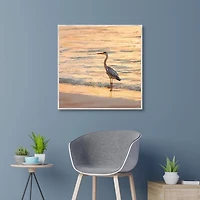 Sunset Shore Framed Canvas Art Print