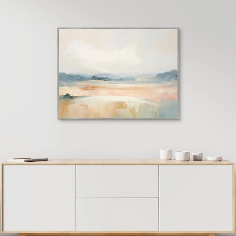 Song of Abstract Nature II Framed Canvas Art Print