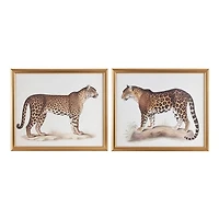 Two Cheetahs Framed Wall Art, Set of 2
